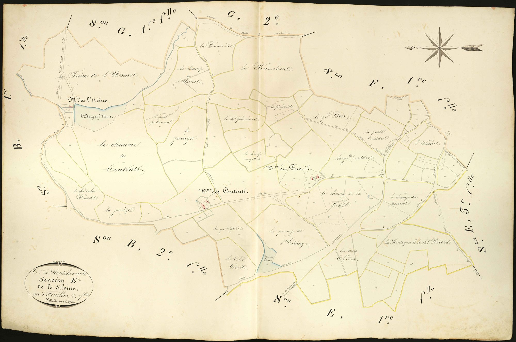 Montchevrier - Section E2, dite de la Silvine.