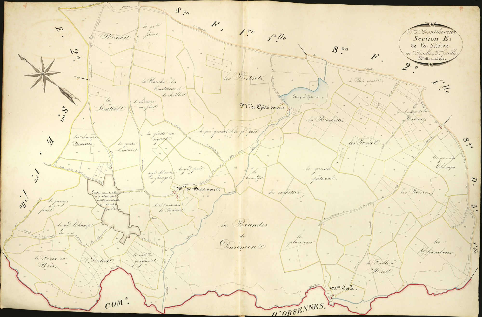 Montchevrier - Section E3, dite de la Silvine.