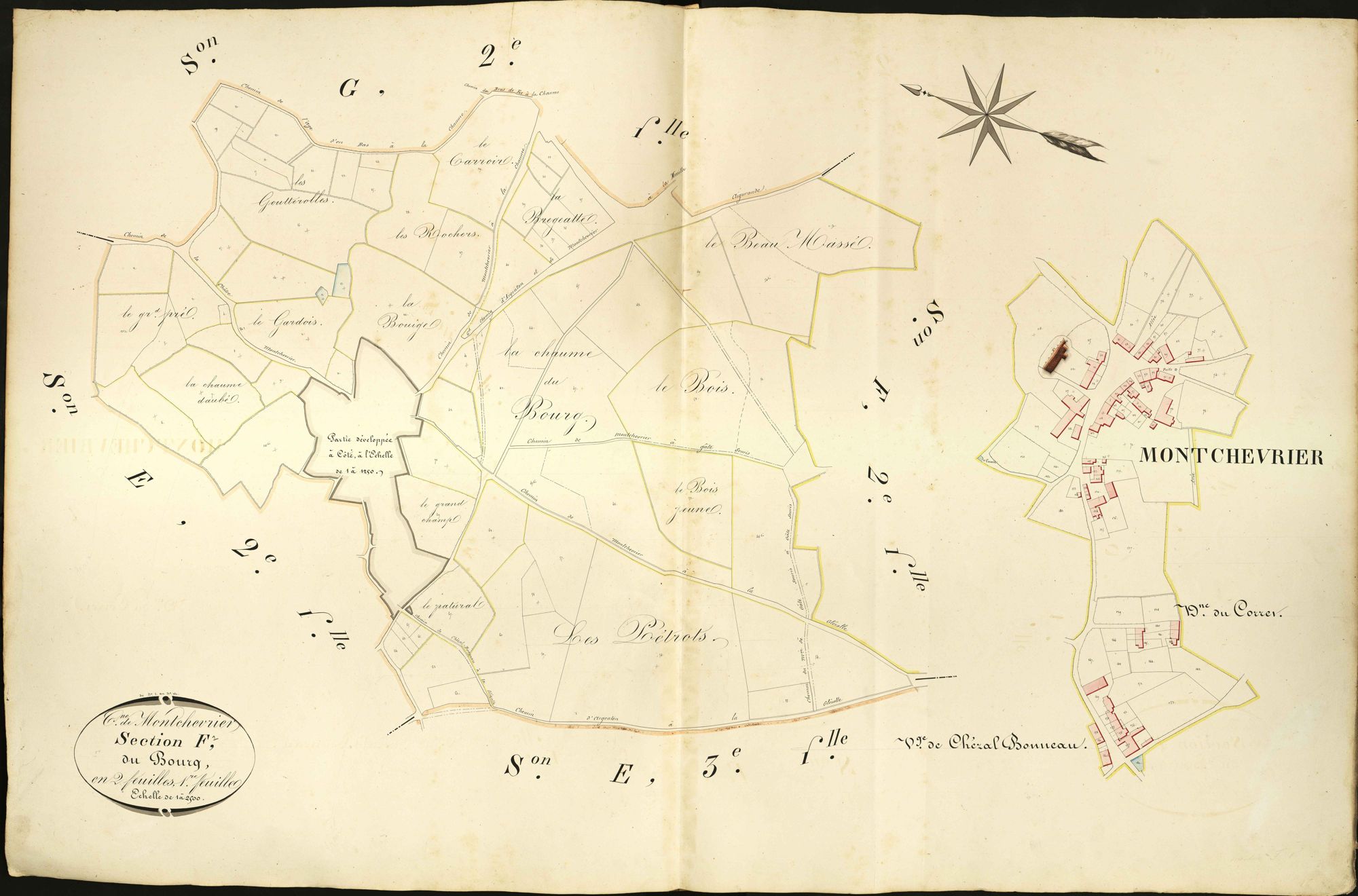 Montchevrier - Section F1, dite du Bourg.