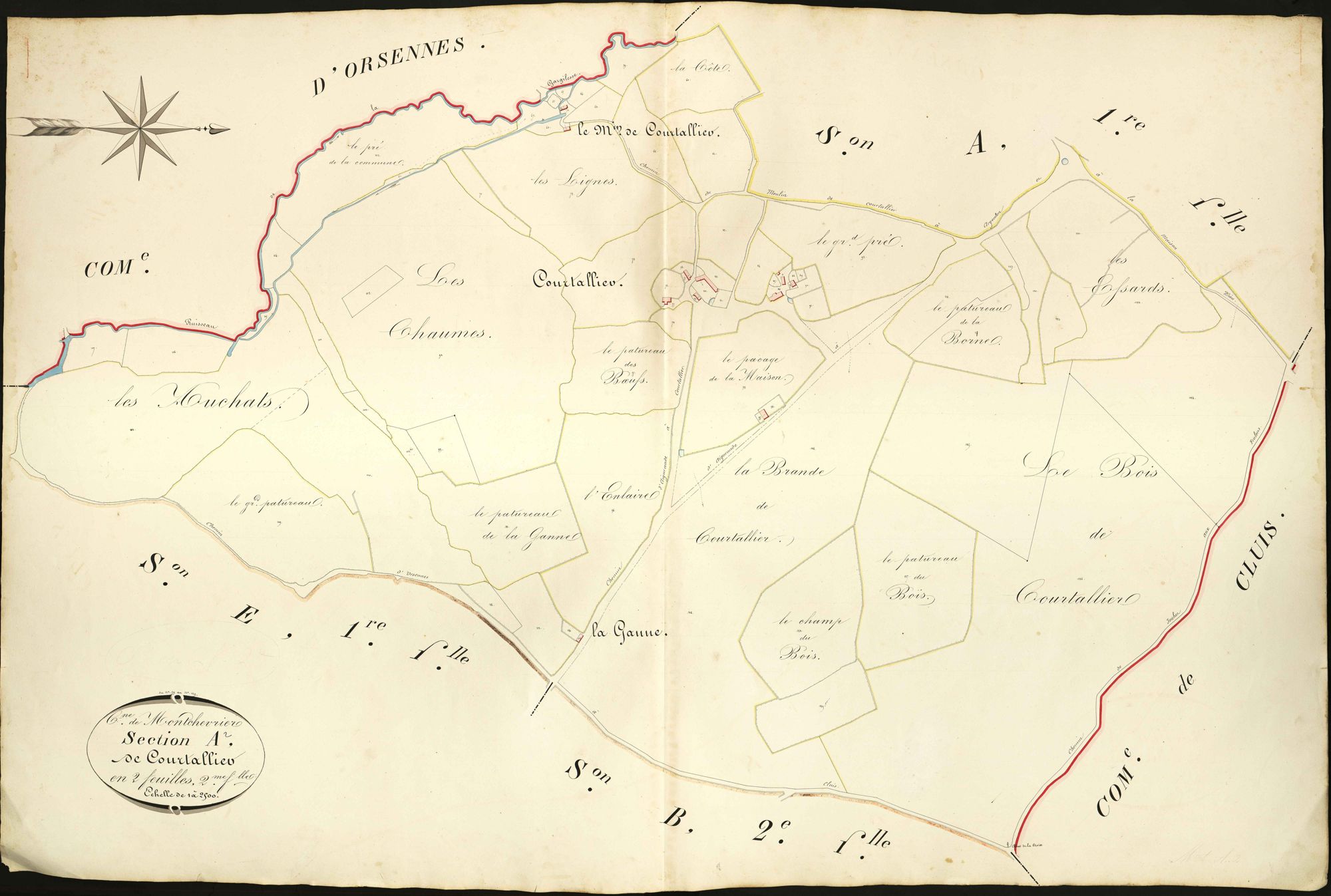 Montchevrier - Section A2, dite de Courtalier.