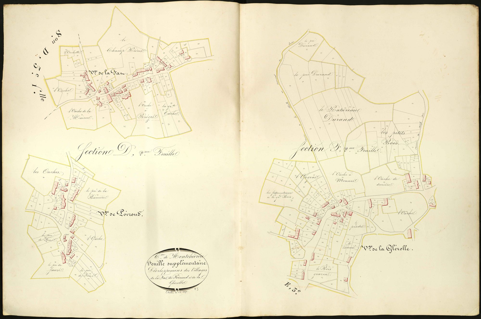 Montchevrier - Feuille supplémentaire de développement 1 (La Fat, Poirond, La Glézolle).