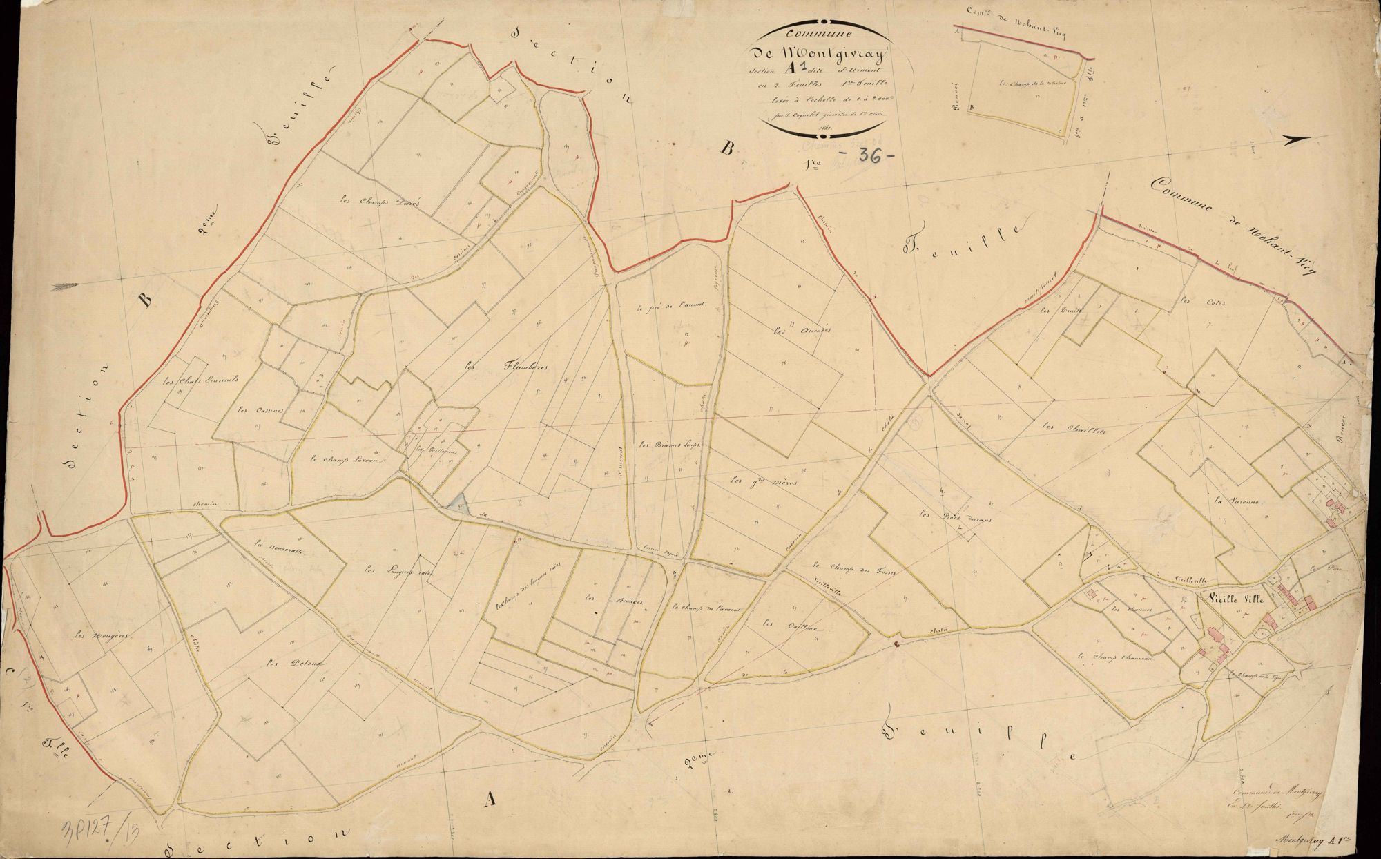 Montgivray - Section A1, dite d'Urmont.