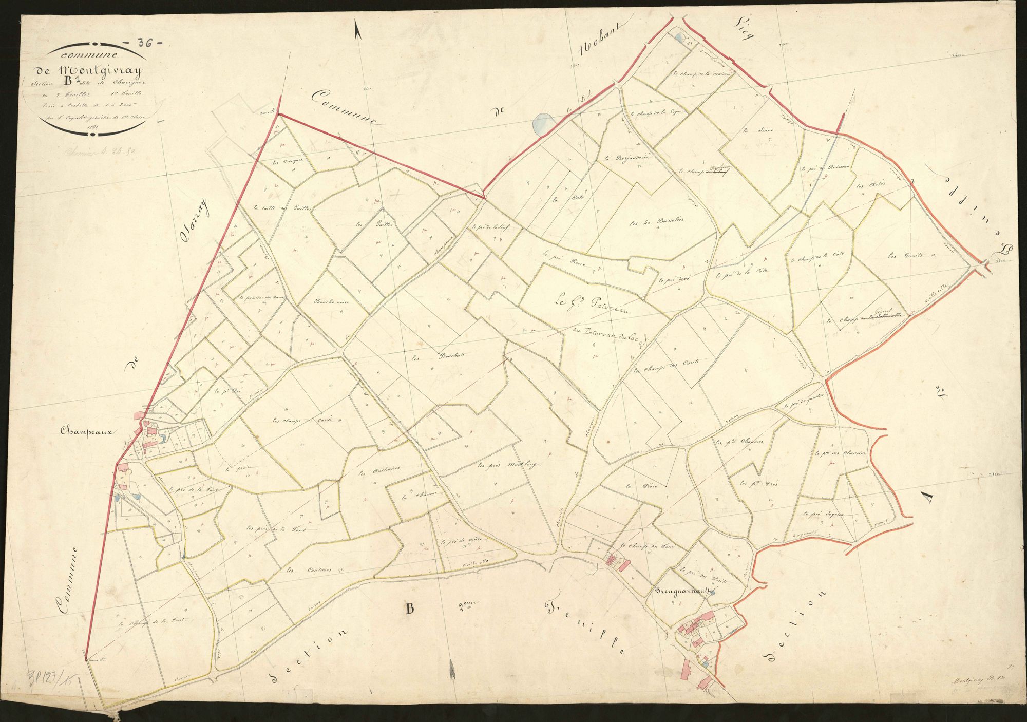 Montgivray - Section B1, dite de Chavigner.