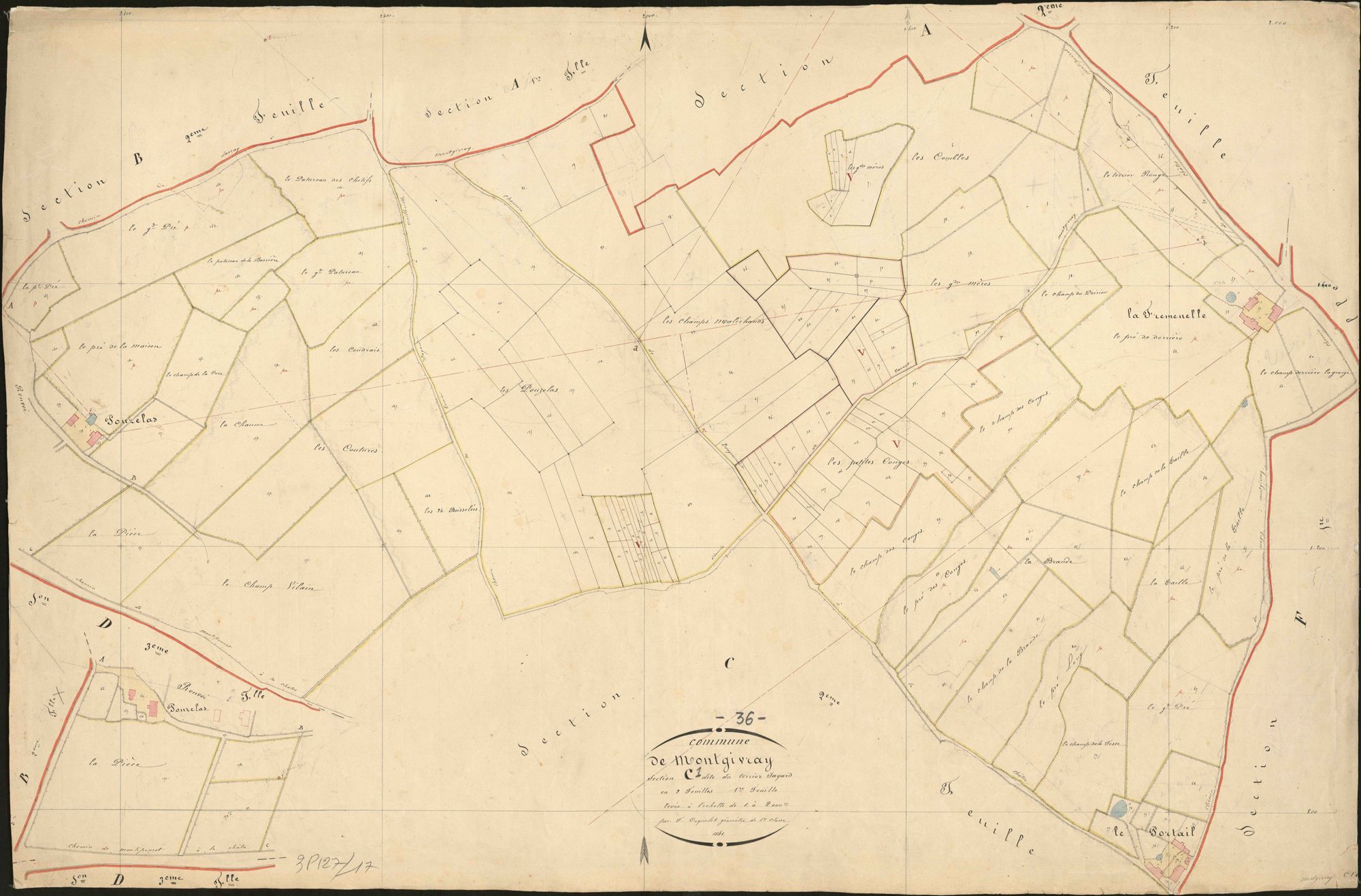 Montgivray - Section C1, dite du Terrier Jayard.