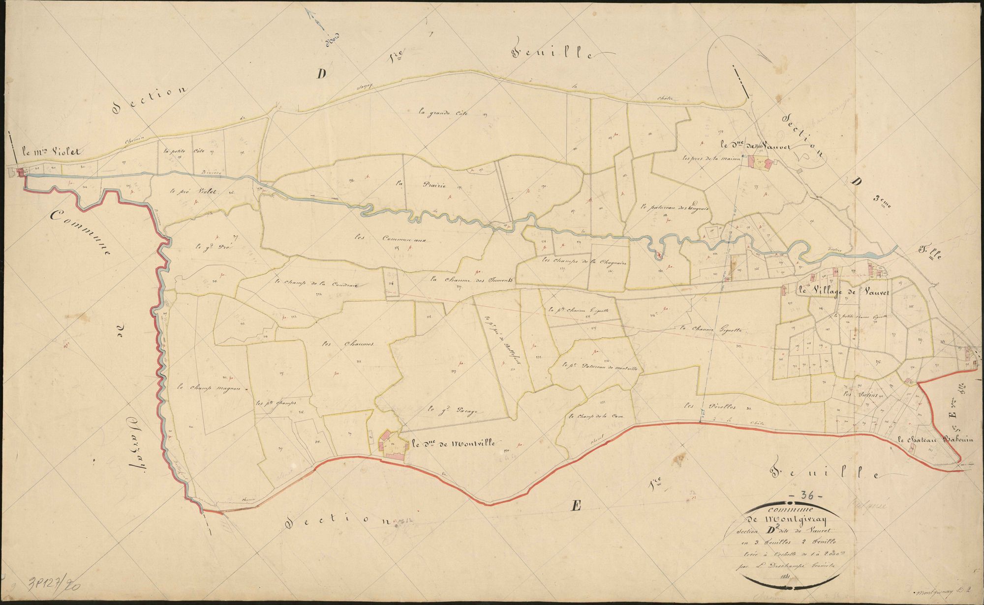 Montgivray - Section D2, dite de Vauvet.