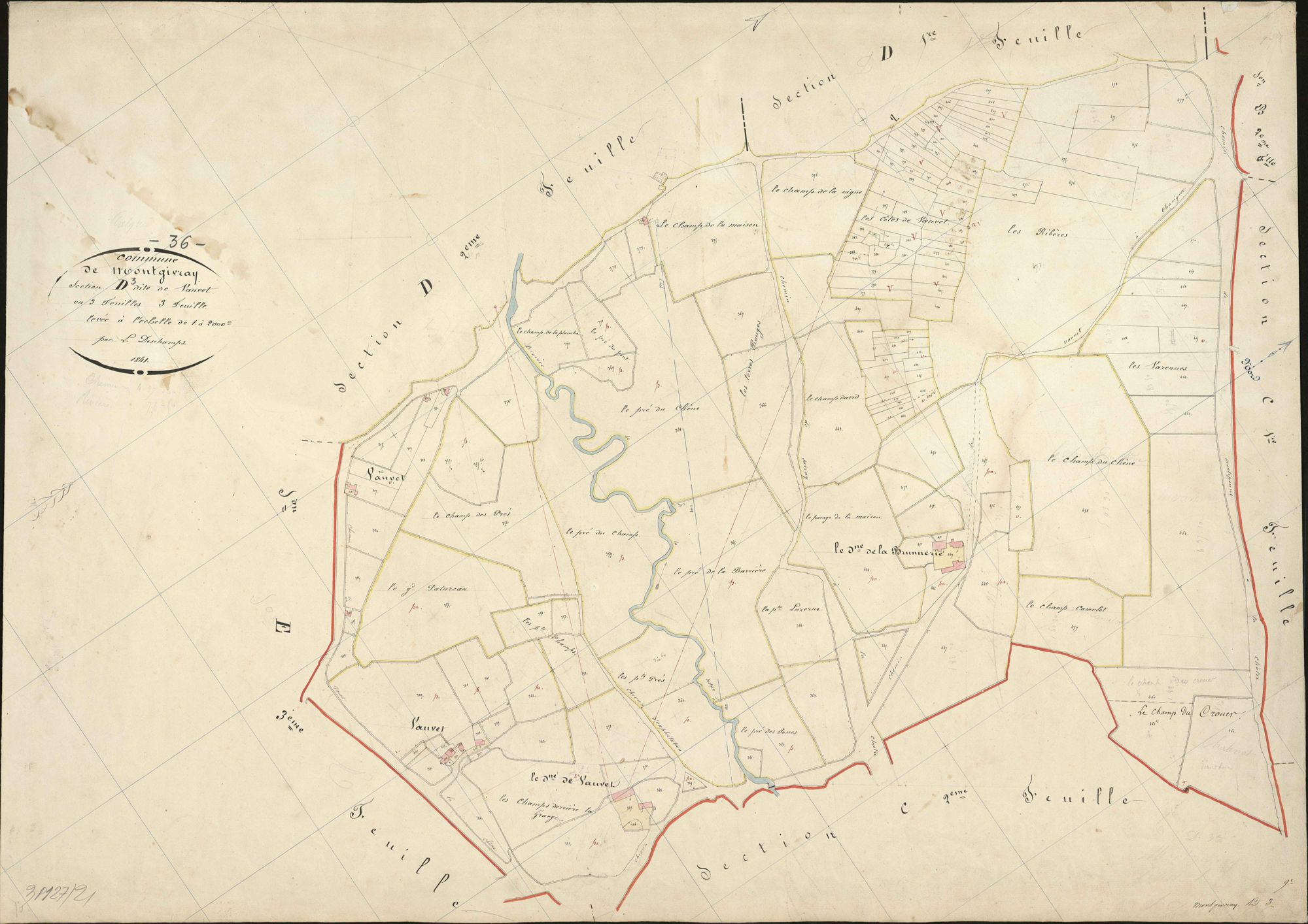 Montgivray - Section D3, dite de Vauvet.