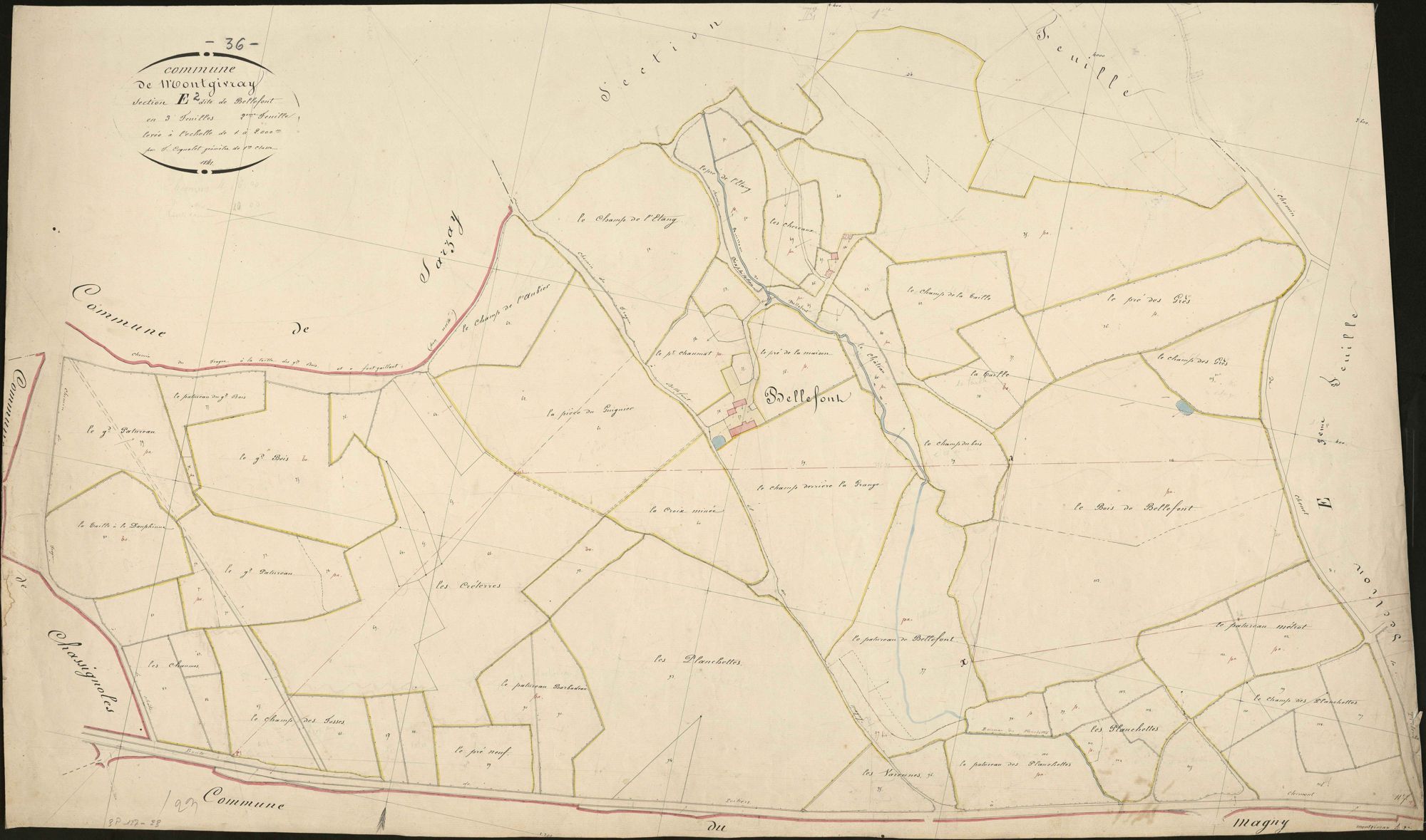 Montgivray - Section E2, dite de Bellefont.