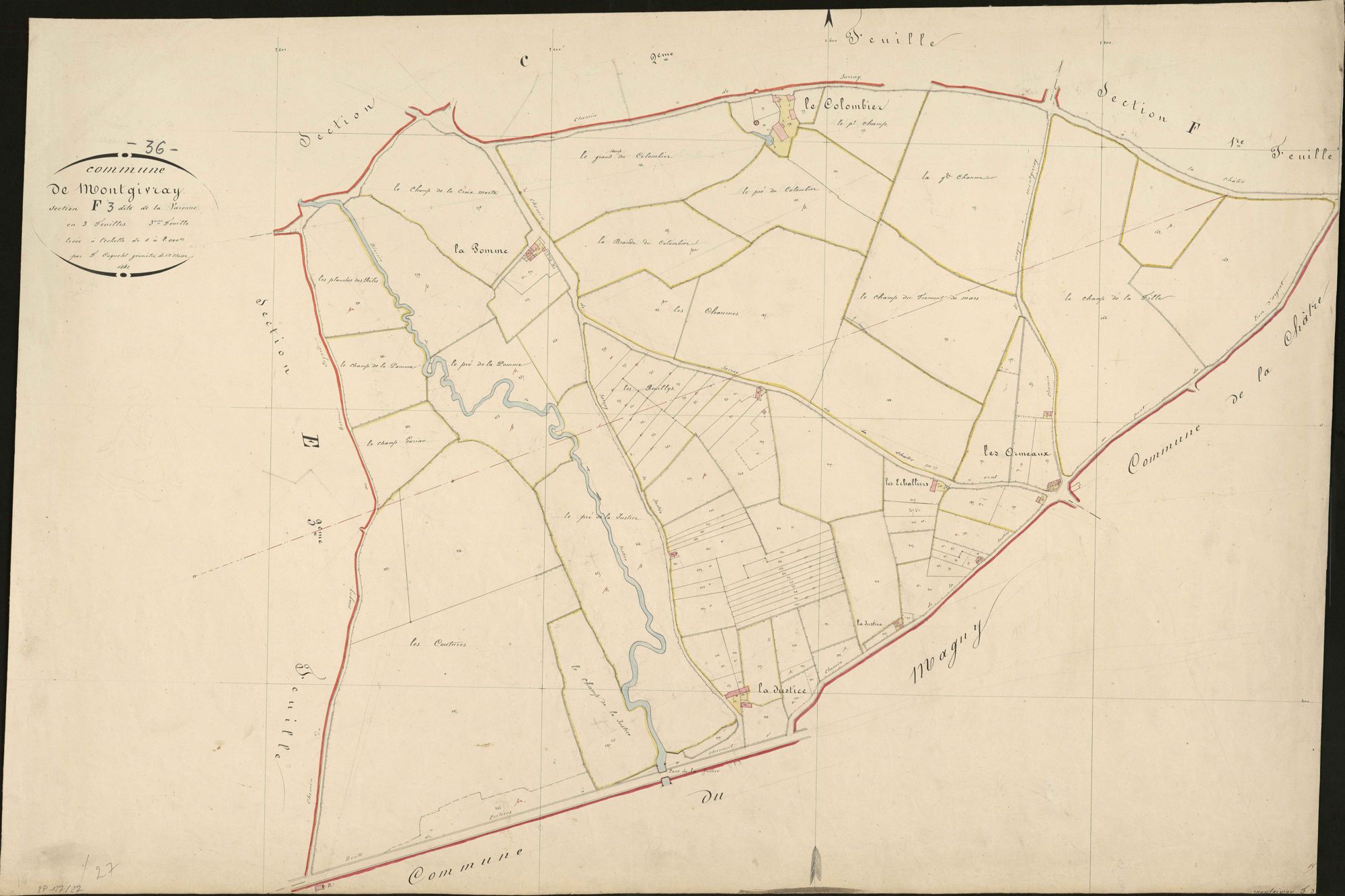 Montgivray - Section F3, dite de la Varenne.