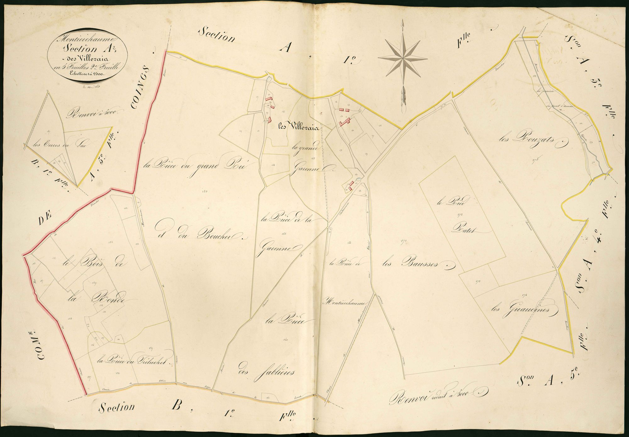 Montierchaume - Section A2, dite des Villerais.