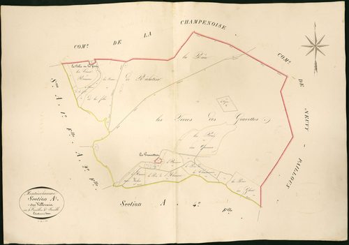 Montierchaume - Section A3, dite des Villerais.