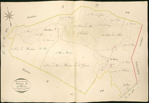 Montierchaume - Section A4, dite des Villerais.