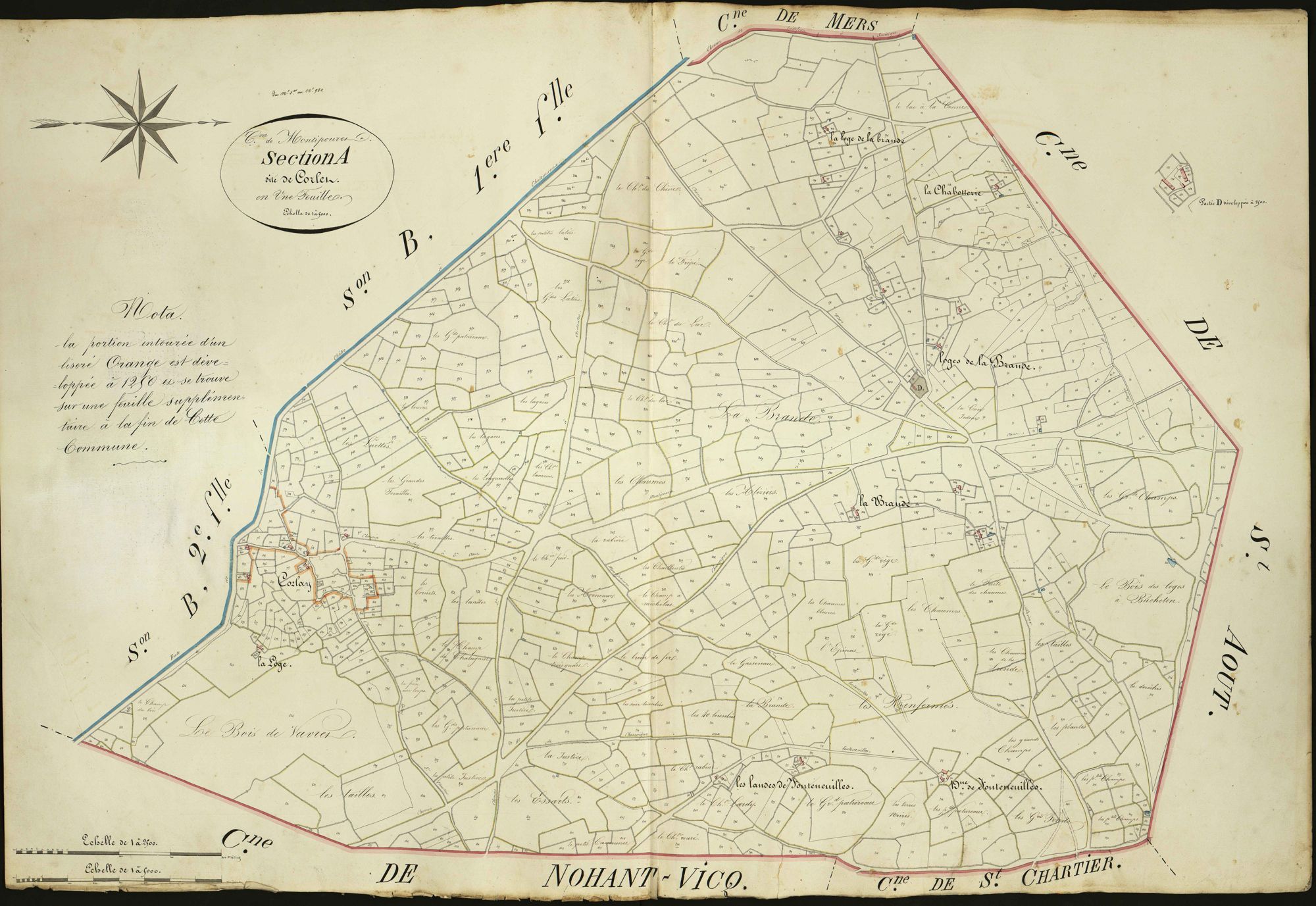 Montipouret - Section A, dite de Corlet.