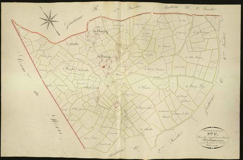 Montipouret - Section C, première feuille supplémentaire de développement.