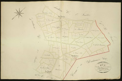 Montipouret - Section C, quatrième feuille supplémentaire de développement.