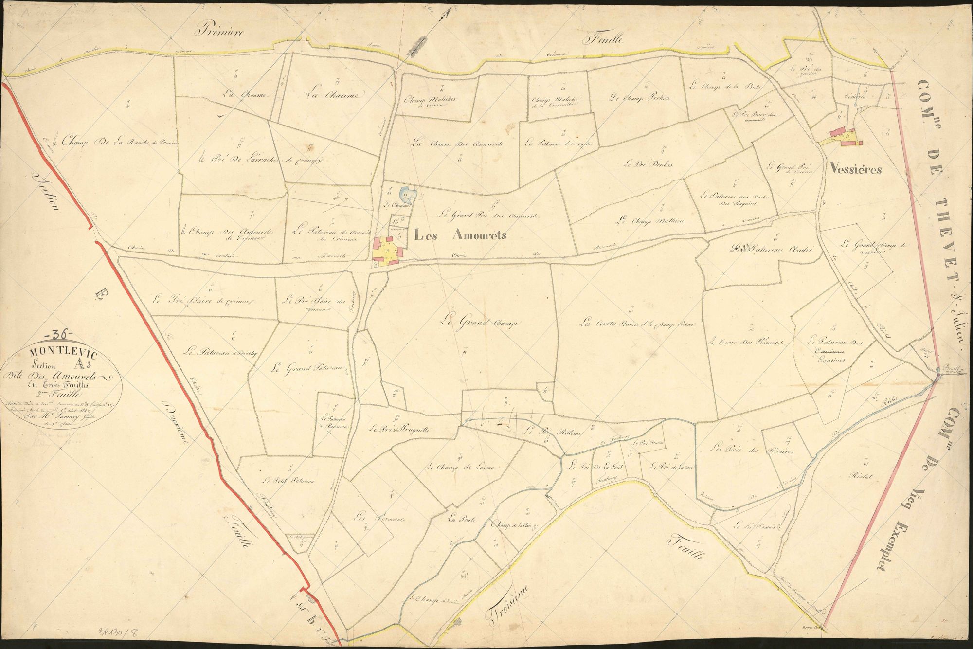 Montlevicq - Section A2, dite des Amourets.