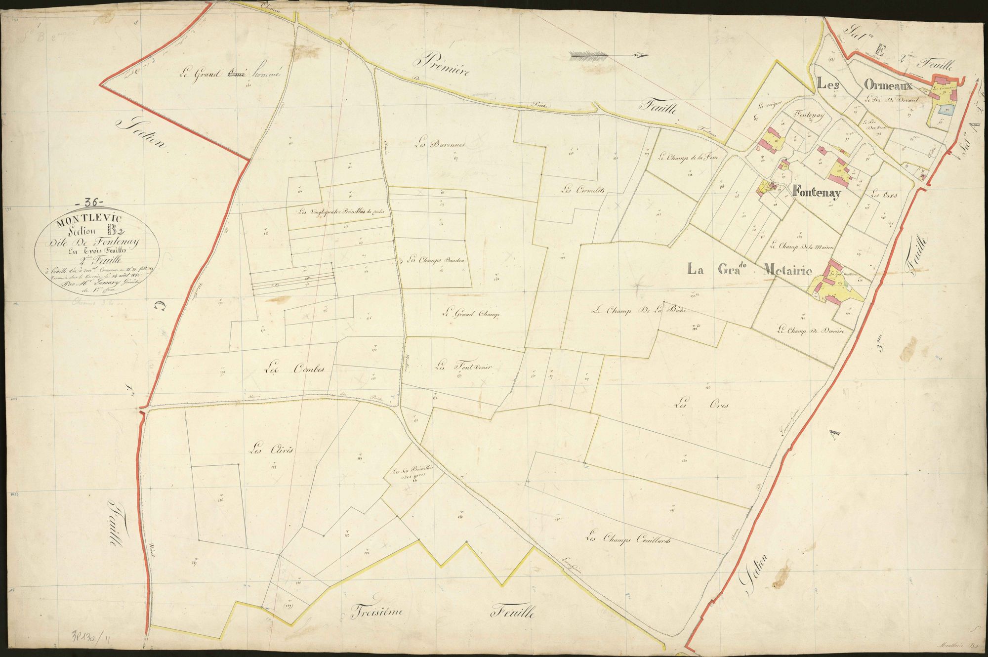 Montlevicq - Section B2, dite de Fontenay.