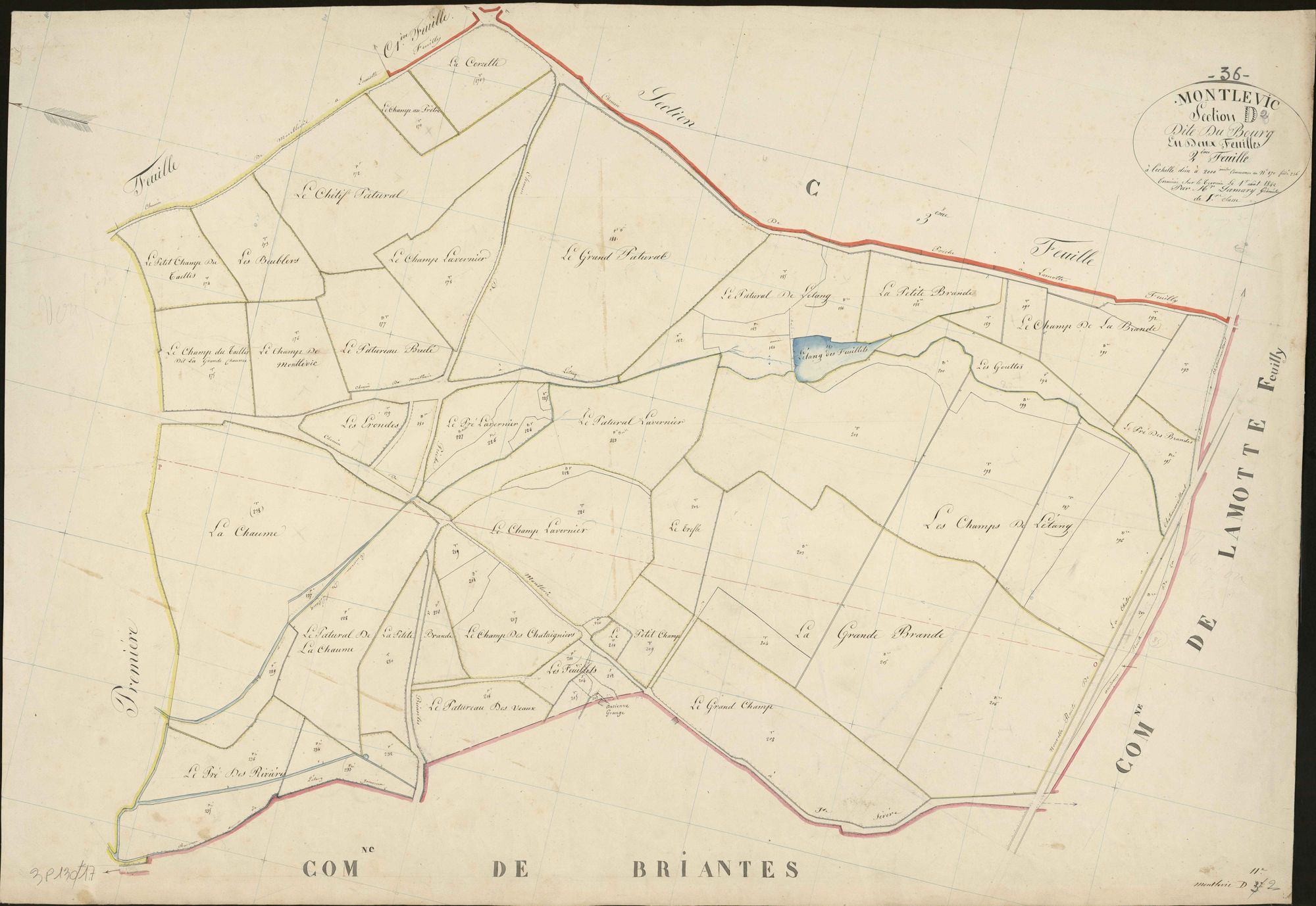 Montlevicq - Section D2, dite du Bourg.