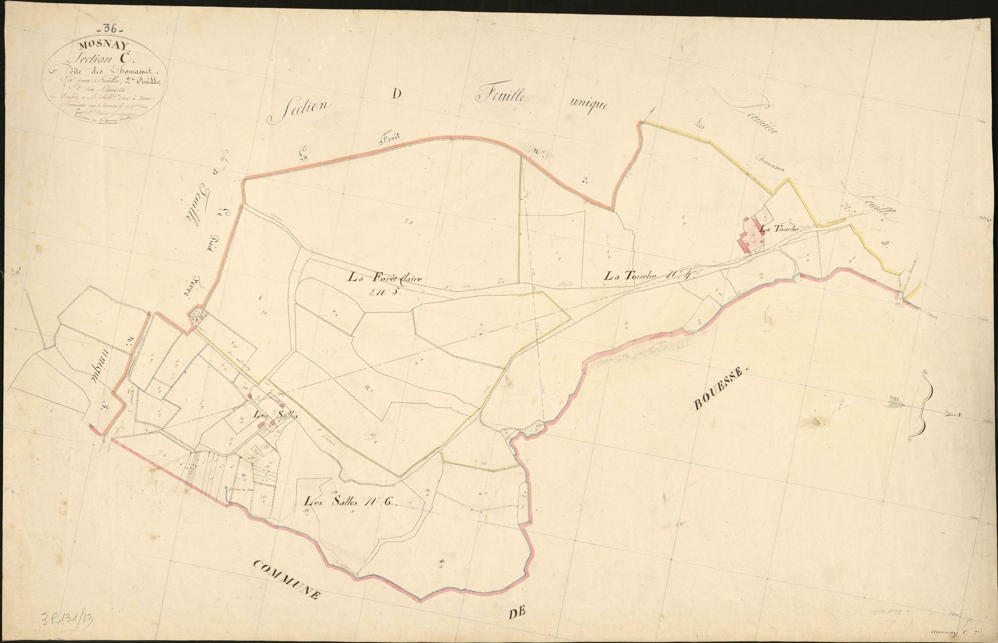 Mosnay - Section C2, dite des Thomasses.