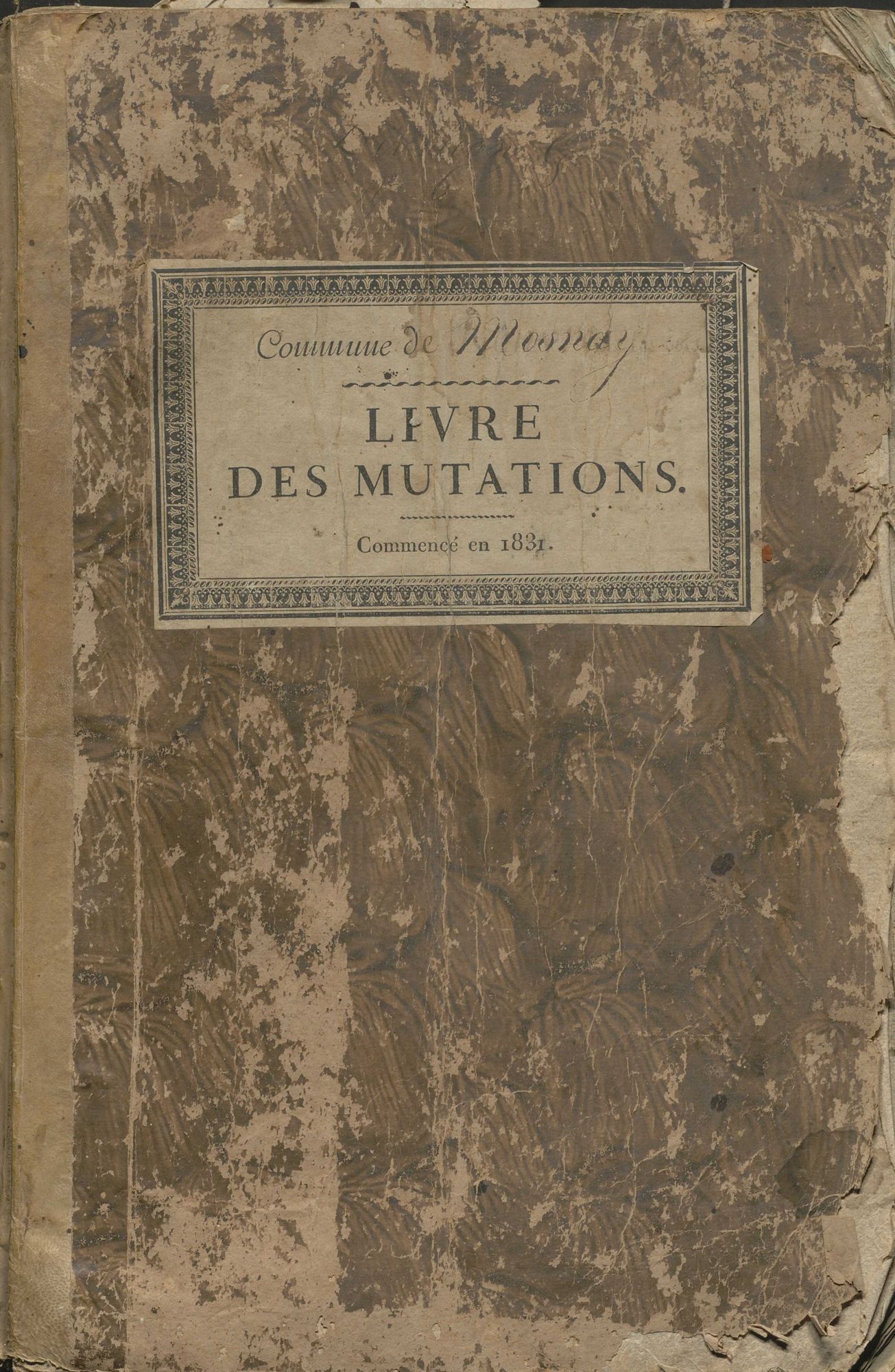 Mosnay - Livre des mutations des propriétés