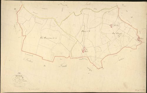 Mosnay - Section B2, dite d'Yvernaud.