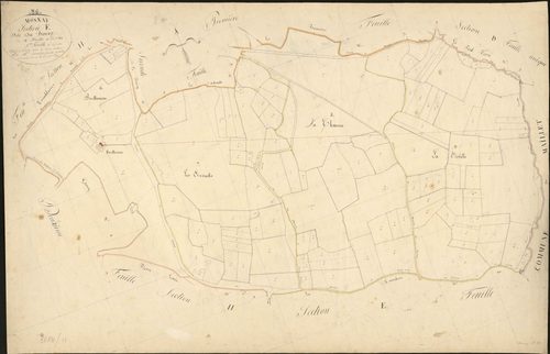 Mosnay - Section E3, dite du Bourg.