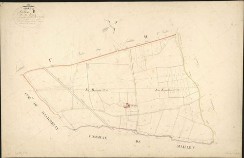 Mosnay - Section E4, dite du Bourg.