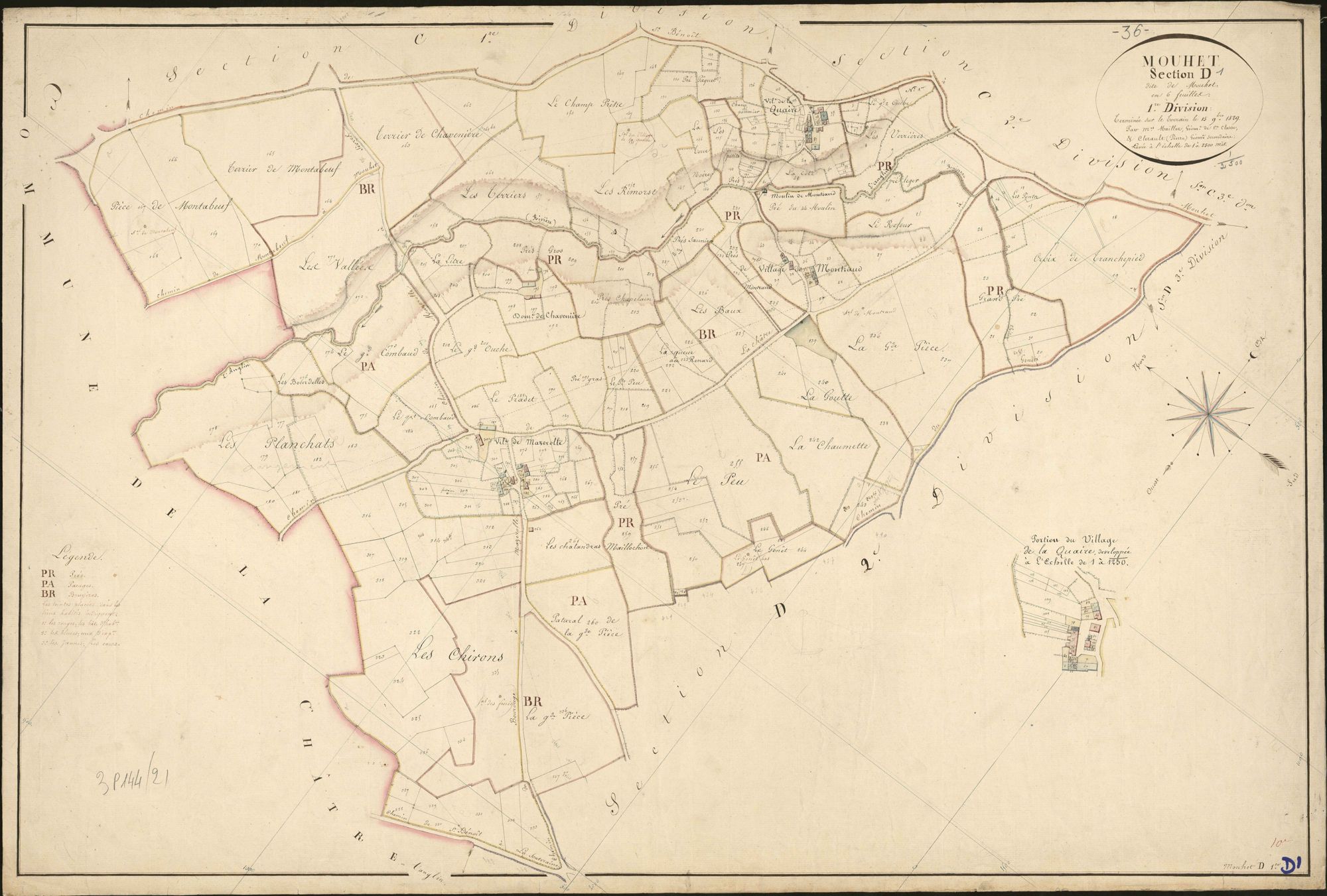 Mouhet - Section D1, dite de Mouhet.