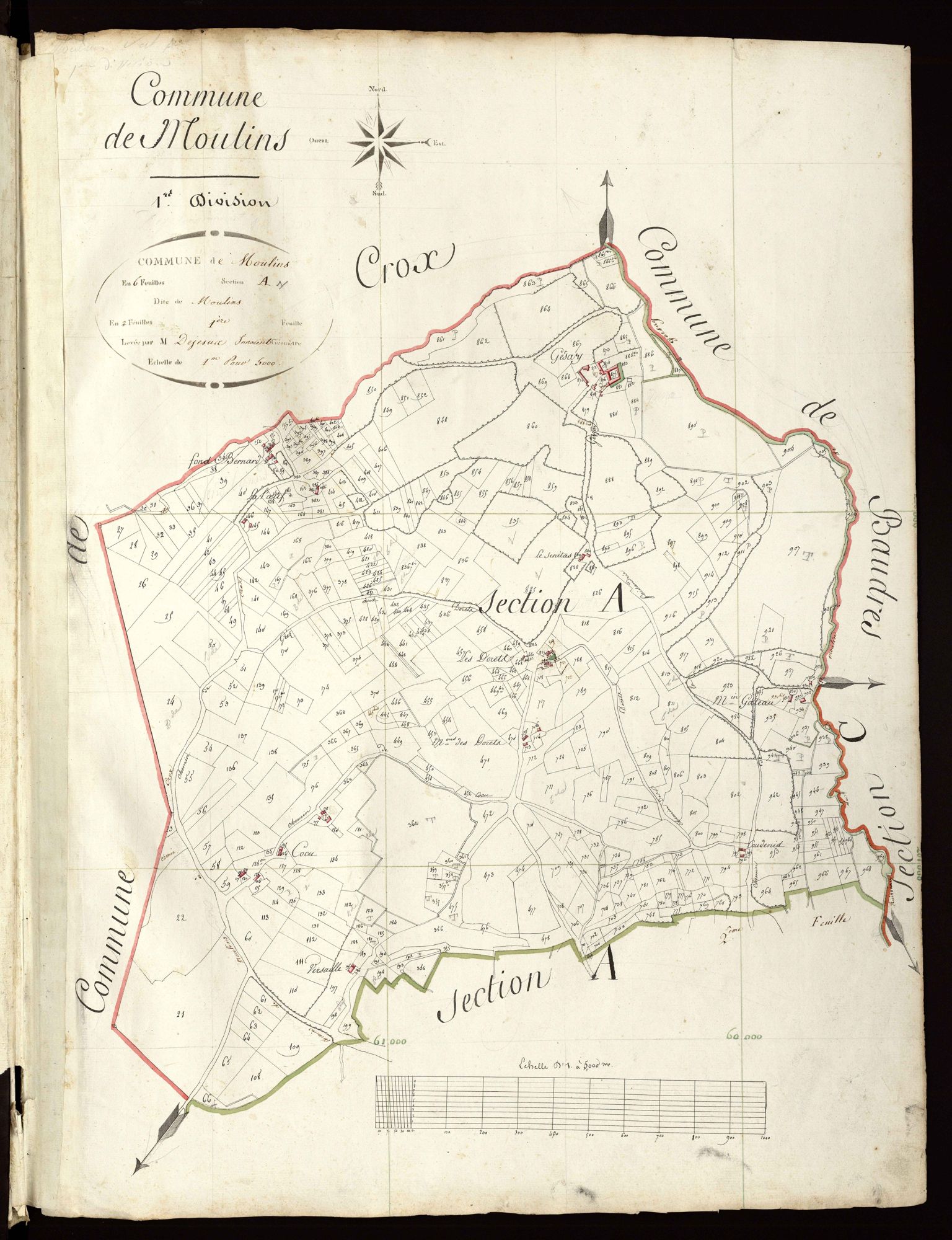 Moulins-sur-Céphons - Section A1, dite de Moulins.