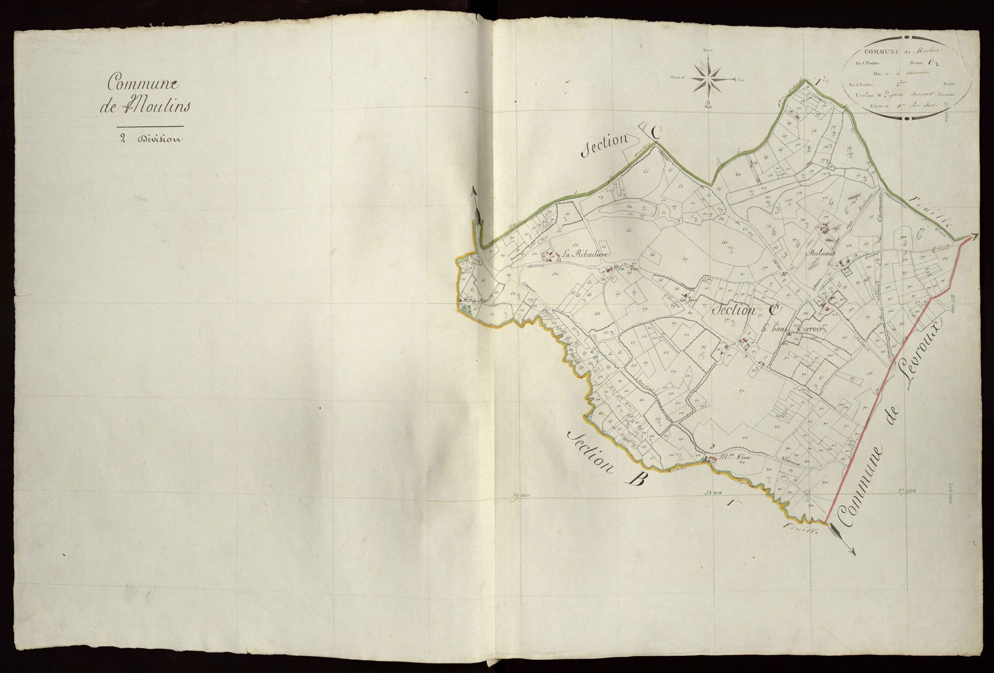 Moulins-sur-Céphons - Section C2, dite de la Charonnerie.