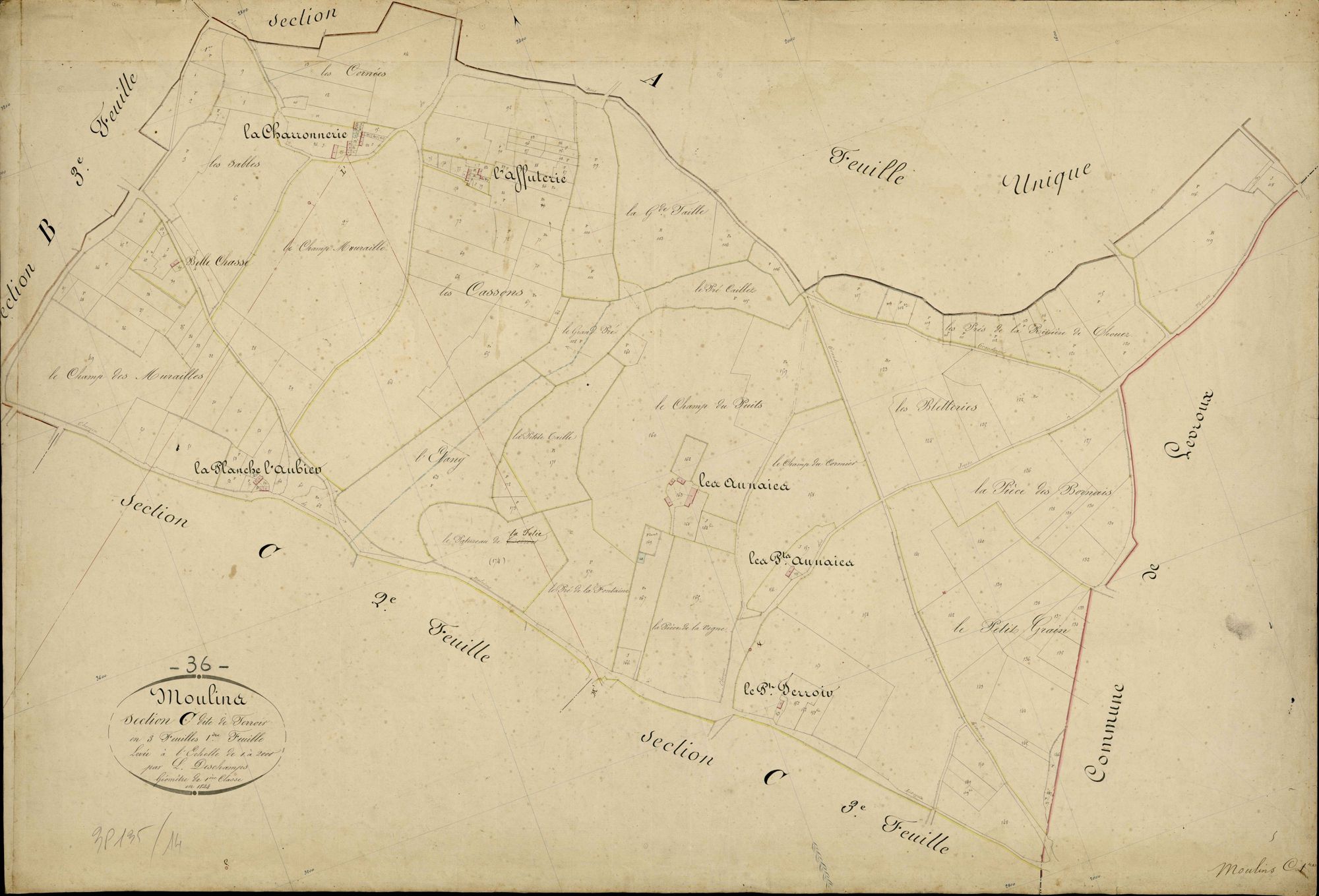 Moulins-sur-Céphons - Section C1, dite de Terroir.