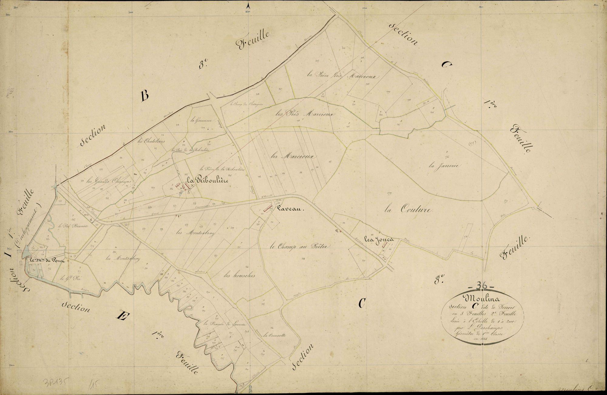 Moulins-sur-Céphons - Section C2, dite de Terroir.
