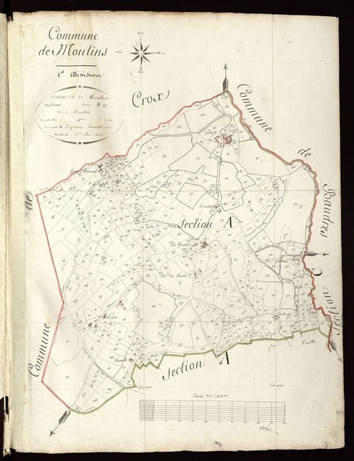Moulins-sur-Céphons - Section A1, dite de Moulins.