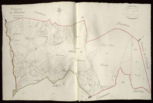 Moulins-sur-Céphons - Section C1, dite de La Charonnerie.