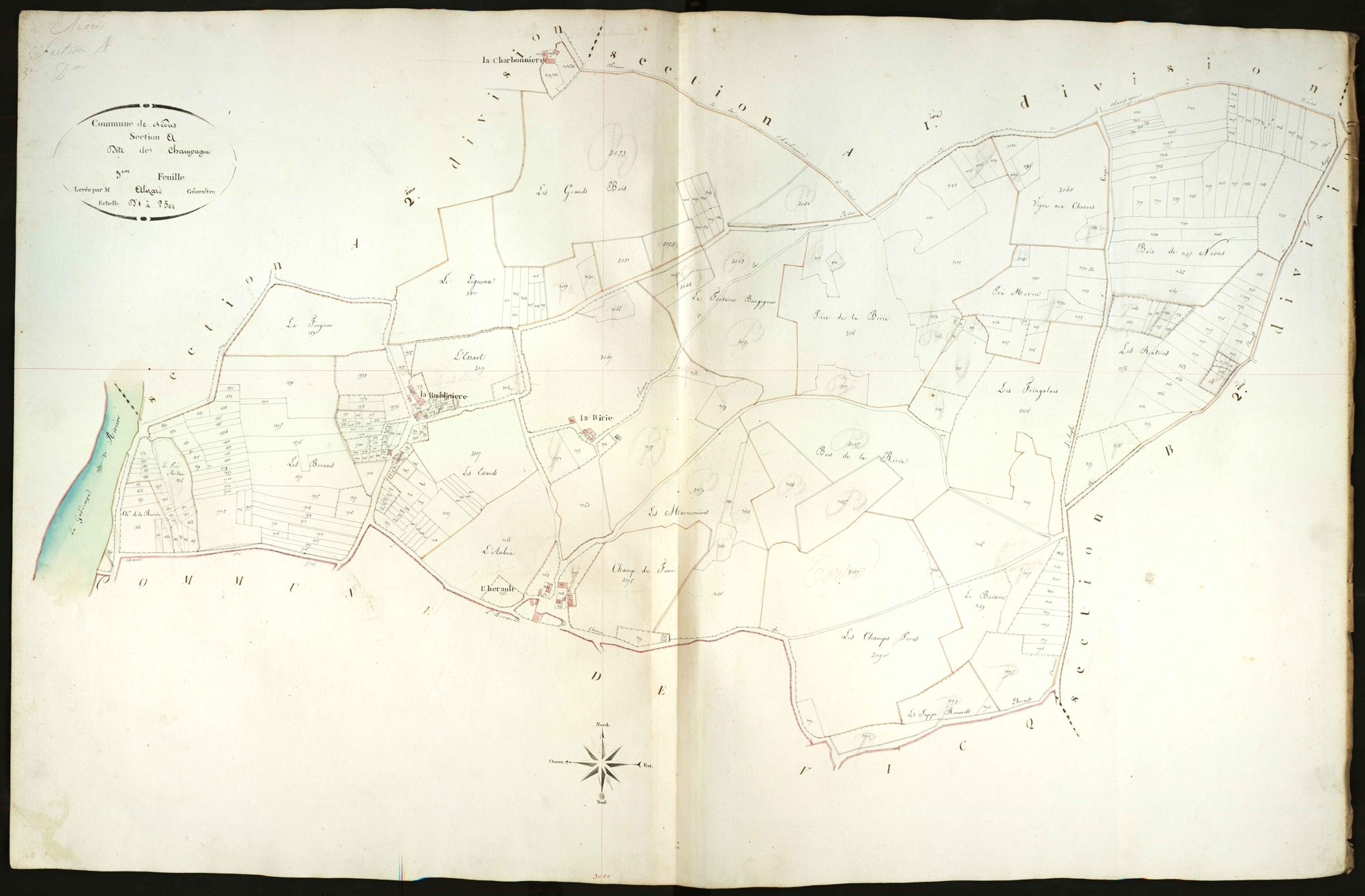 Néons-sur-Creuse - Section A3, dite de Champagne.