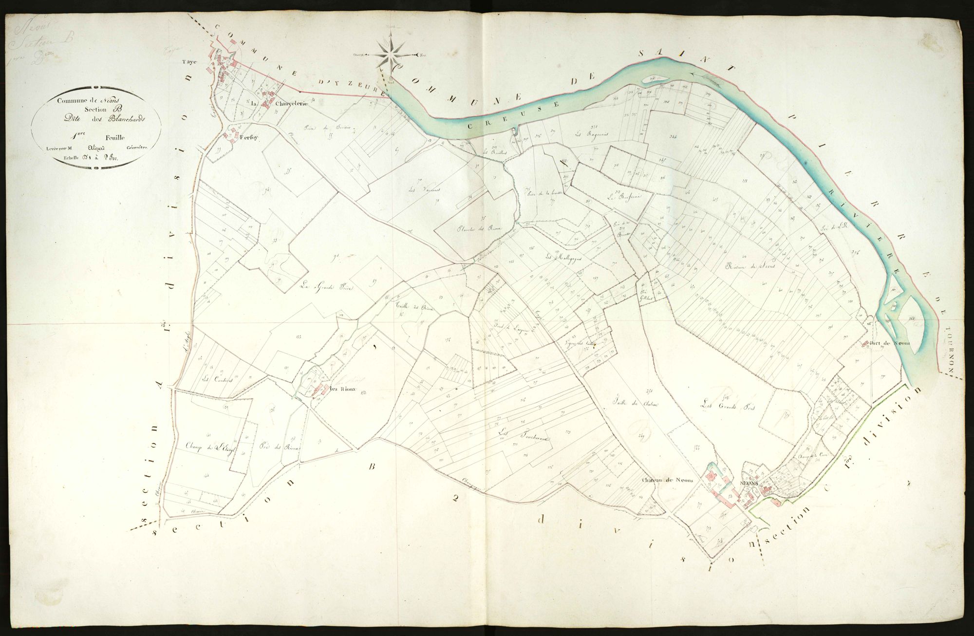 Néons-sur-Creuse - Section B1, dite des Blanchards.