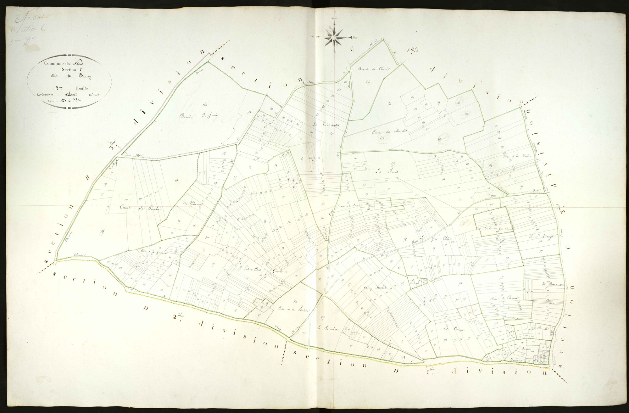 Néons-sur-Creuse - Section C2, dite du Bourg.