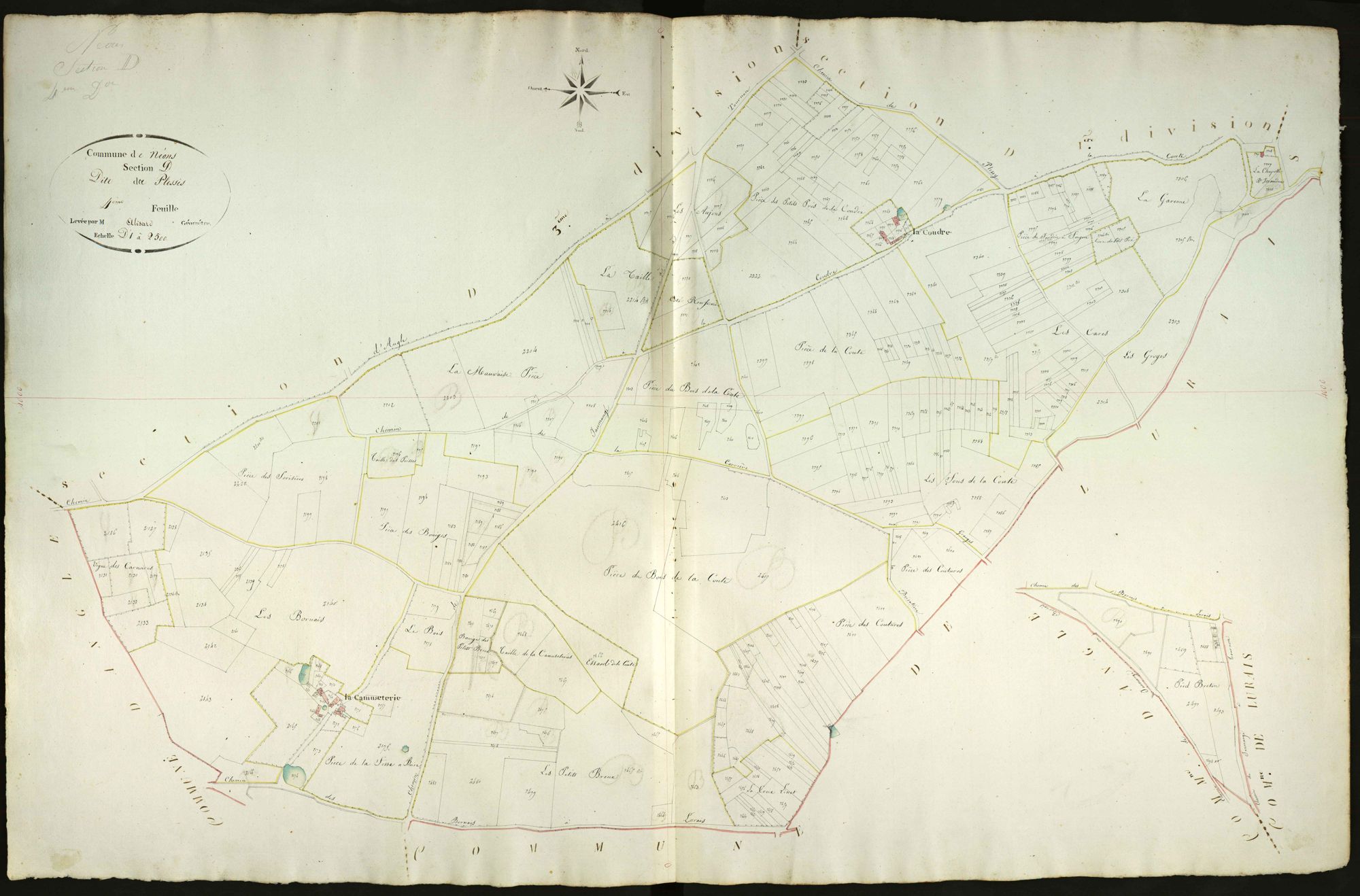 Néons-sur-Creuse - Section D4, dite du Plessis.
