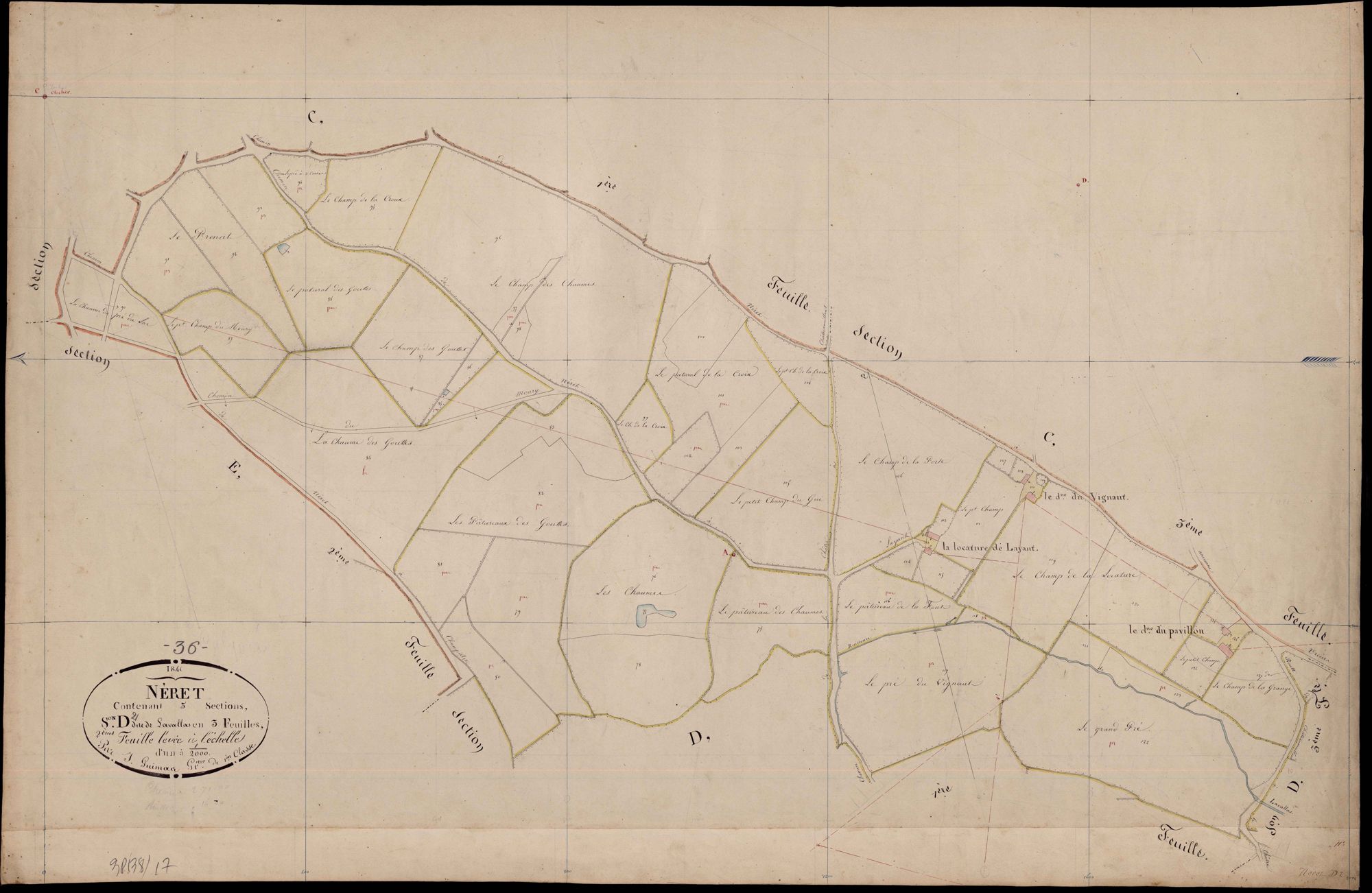 Néret - Section D2, dite de Lavallas.