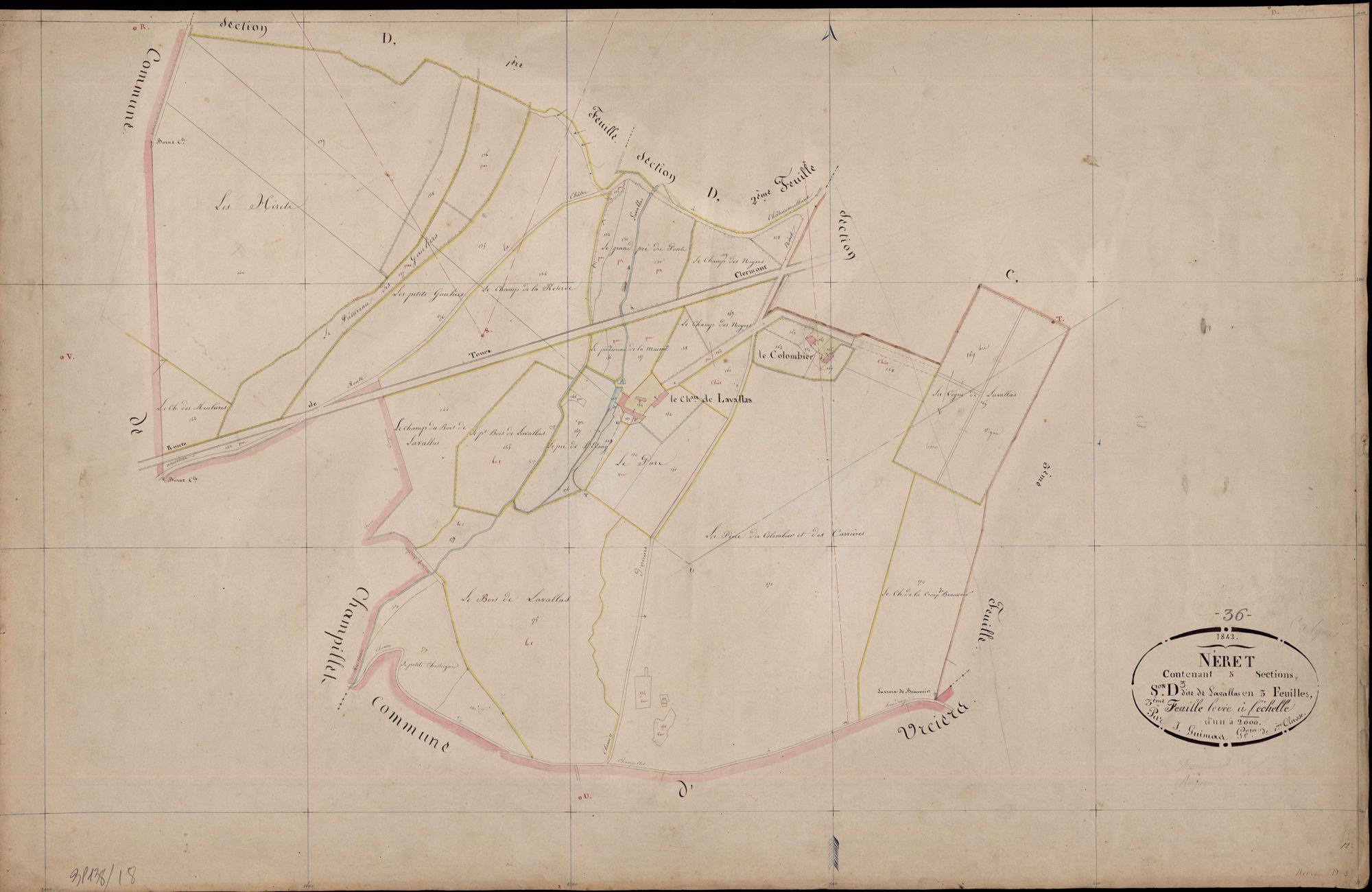 Néret - Section D3, dite de Lavallas.