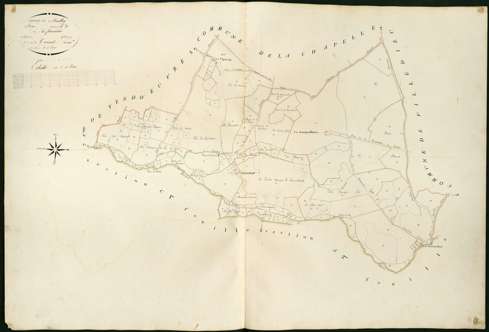 Neuillay-les-Bois - Section A1, dite de la Ferrandière.