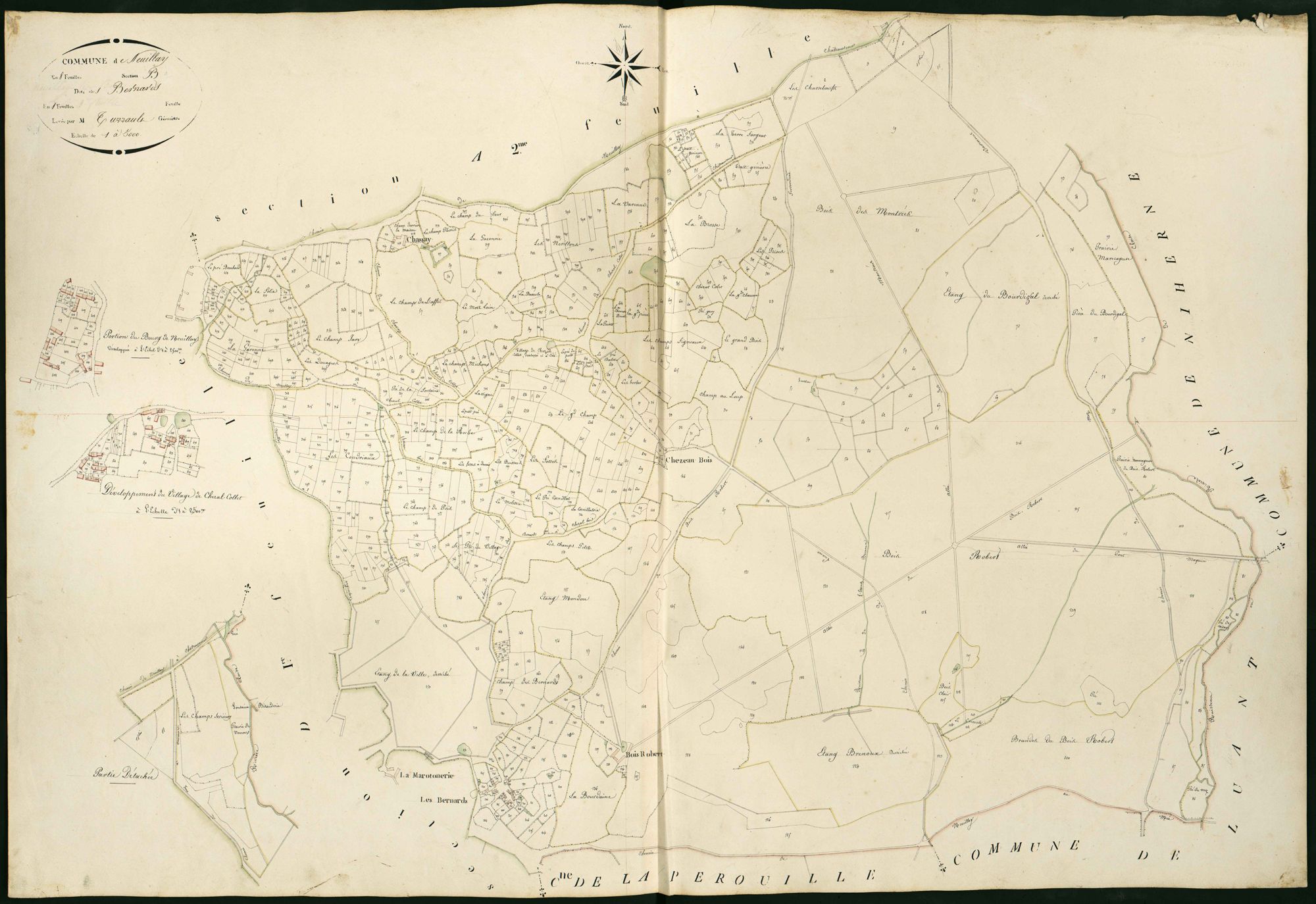 Neuillay-les-Bois - Section B, dite des Bernards.