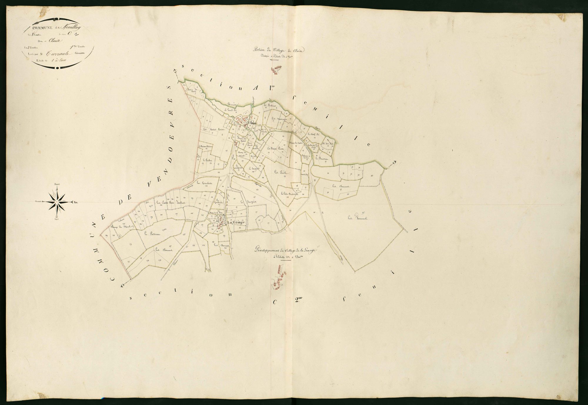 Neuillay-les-Bois - Section C1, dite de Claise.