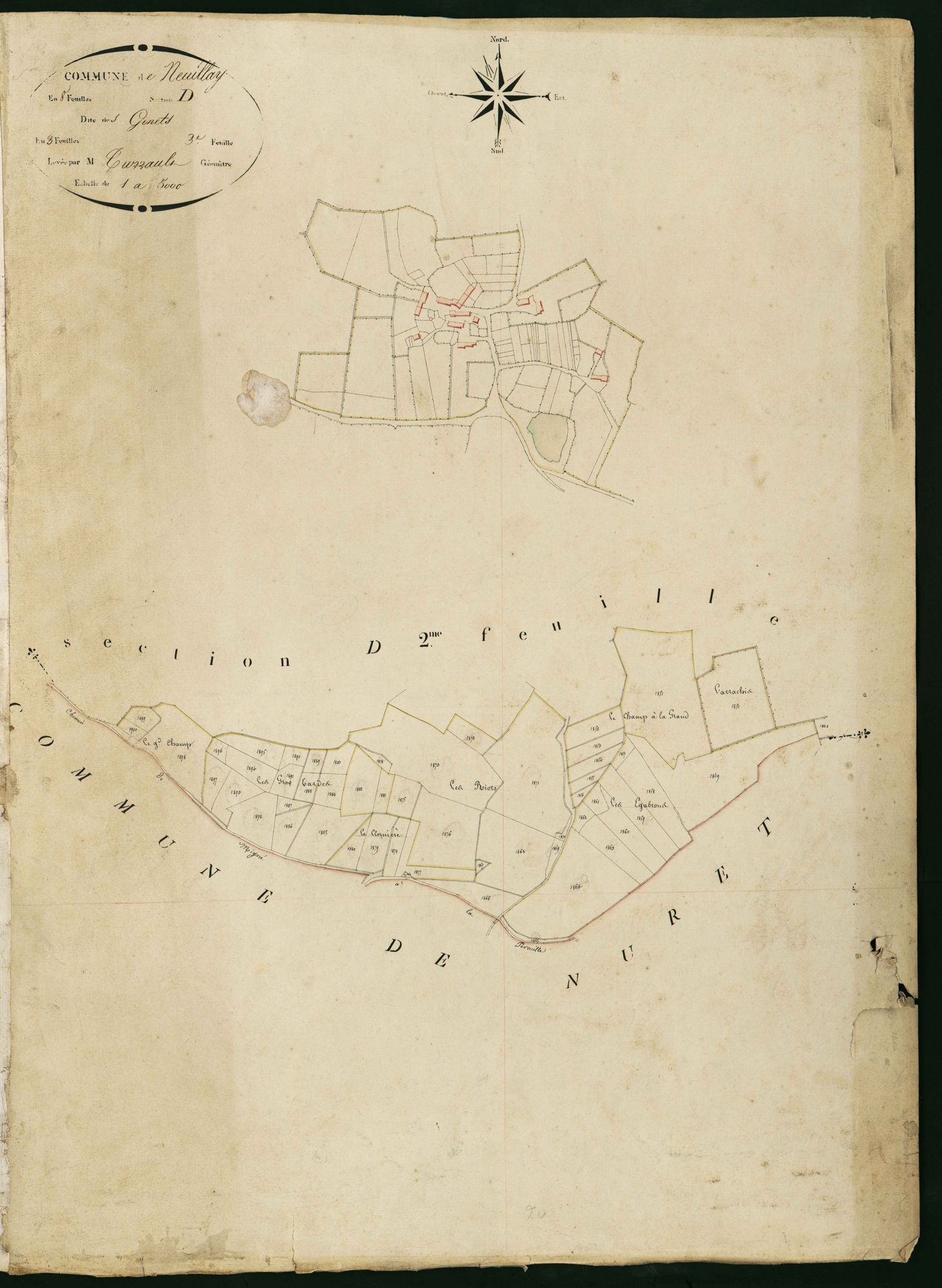 Neuillay-les-Bois - Section D3, dite des Genets.