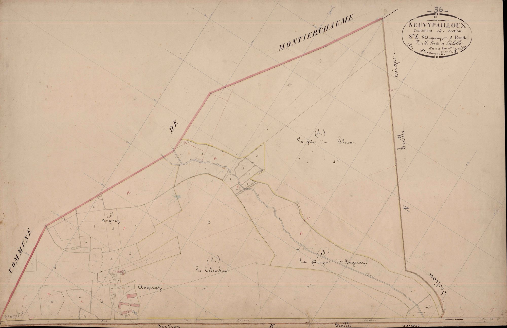 Neuvy-Pailloux - Section L, dite d'Angeray.