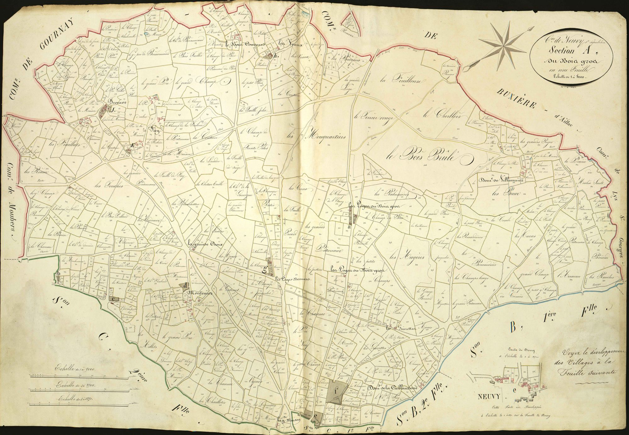 Neuvy-Saint-Sépulchre - Section A,dite du Bois Gros.