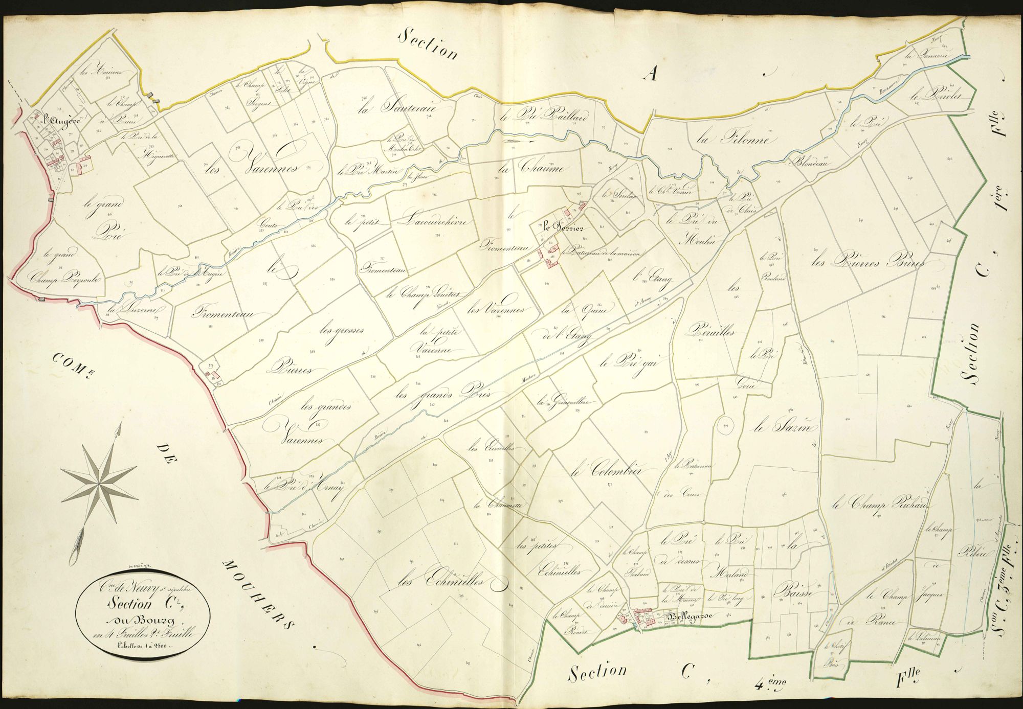Neuvy-Saint-Sépulchre - Section C2, dite du Bourg.