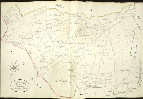 Neuvy-Saint-Sépulchre - Section C2, dite du Bourg.