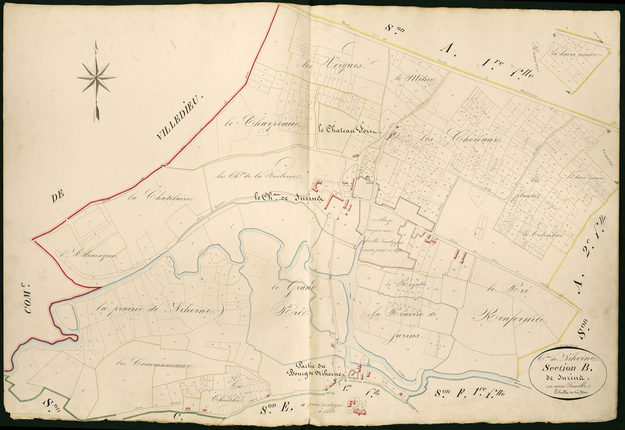Niherne - Section B, dite de Surins.
