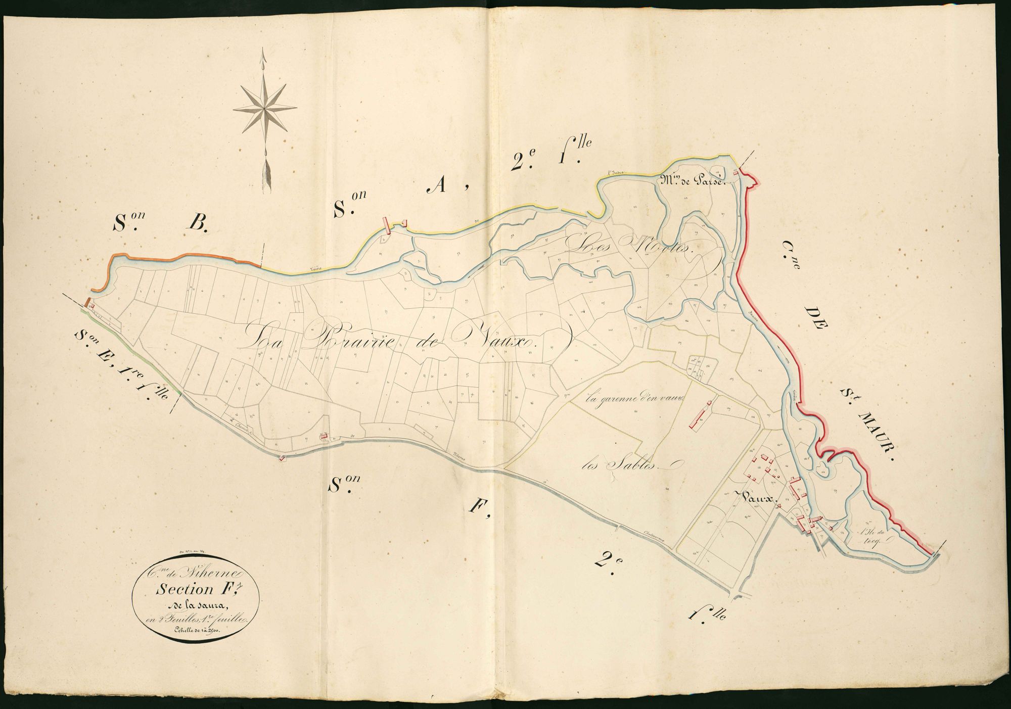 Niherne - Section F1, dite de la Saura.