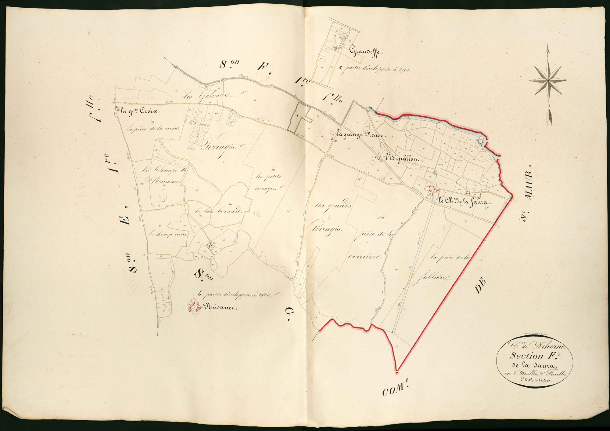 Niherne - Section F2, dite de la Saura.